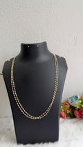 2 layer round pearl chain