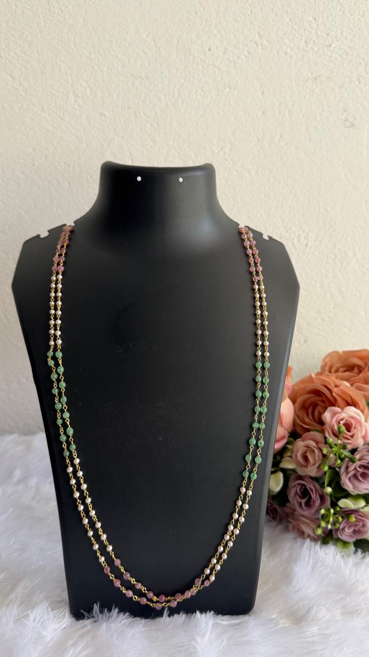 2 layer multi pearl chain