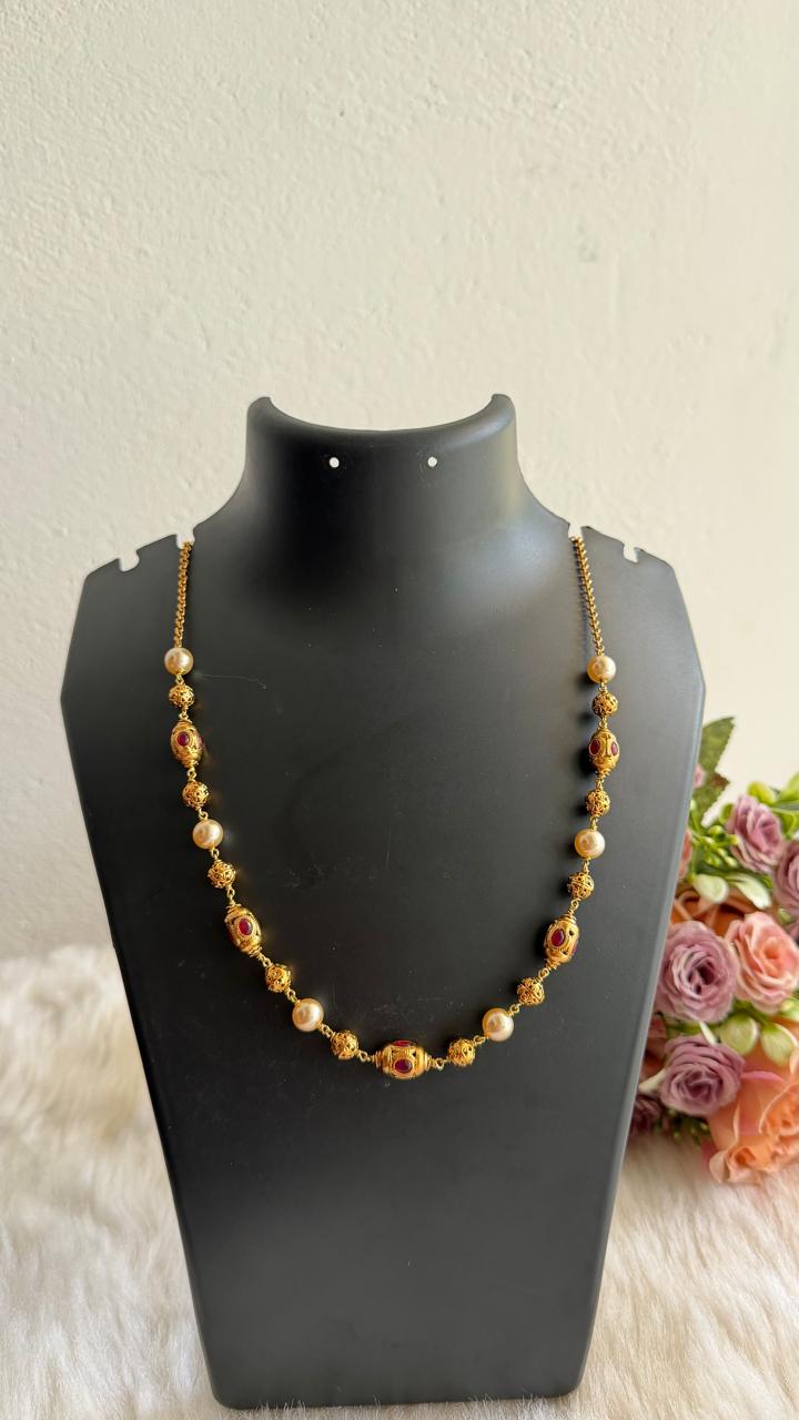 antique marigold mala