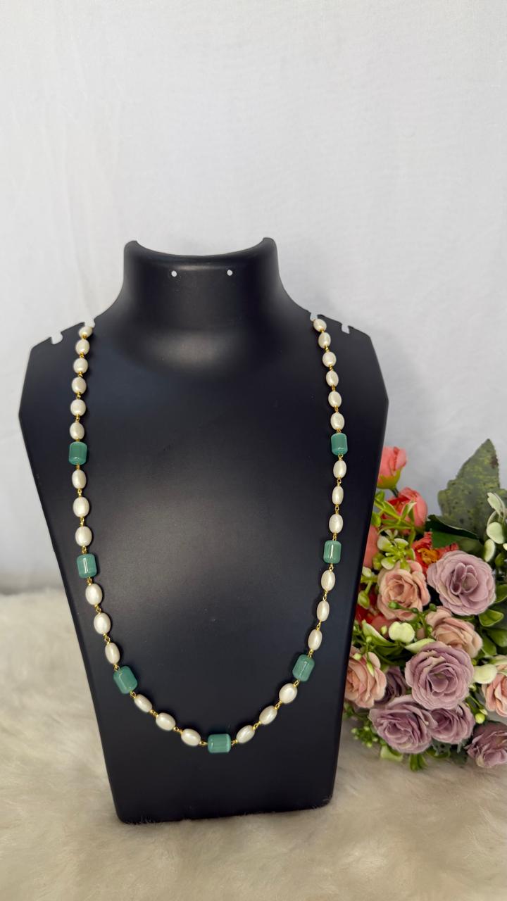 green monalisa pearl chain