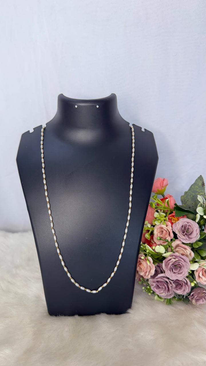 single layer rice pearl chain